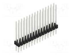 Connector: pin strips; pin header; male; PIN: 30; 2.54mm; THT; 2x15