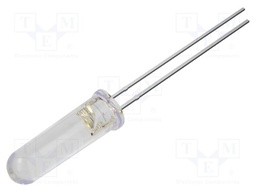 LED; white cold; 5mm; 4200mcd; 60°; Front: convex; 5VDC; cylindrical