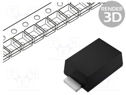 Schottky Rectifier, POWERDI®, 40 V, 2 A, Single, PowerDI 123, 2 Pins, 700 mV