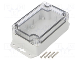 Enclosure: multipurpose; X: 70mm; Y: 105mm; Z: 40mm; ABS; grey; IP67