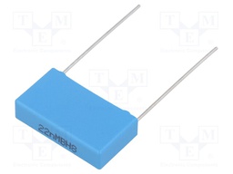 Capacitor: polypropylene; X1; 22nF; 760VAC; ±20%; THT; Pitch: 22.5mm