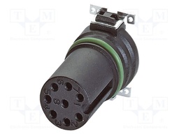 Connector: M12; contact insert; PIN: 8; 30V; straight; SMT; A code