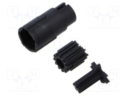 Connector: M17; male; contact insert; PIN: 17; crimped
