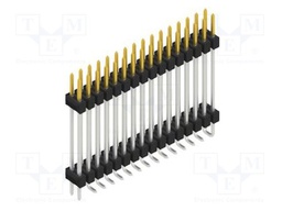 Connector: pin strips; pin header; male; PIN: 32; 2.54mm; SMT; 2x16