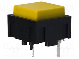 Microswitch TACT; SPST-NO; Pos: 2; 0.025A/50VDC; THT; 10mm; square