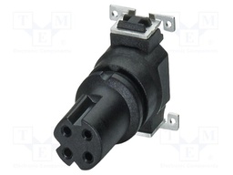 Connector: M8; PIN: 4; 4A; 50V; straight; unshielded; contact insert
