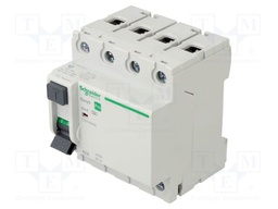 RCD breaker; Inom: 63A; Ires: 30mA; Poles: 4; 400VAC; IP20; 1÷35mm2