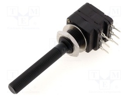 Potentiometer: shaft; single turn; 470kΩ; 100mW; THT; 6mm; plastic