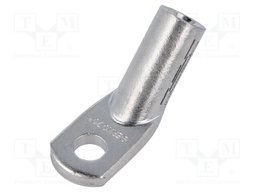 Tip: ring tube; M10; 10mm2; crimped; for cable; angled 45°; tinned