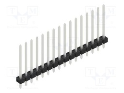 Connector: pin strips; pin header; male; PIN: 16; 2.54mm; THT; 1x16