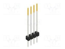Connector: pin strips; pin header; male; PIN: 4; 2.54mm; THT; 1x4