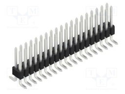 Connector: pin strips; pin header; male; PIN: 38; 1.27mm; SMT; 2x19