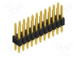 Connector: pin strips; pin header; male; PIN: 22; 1.27mm; THT; 2x11