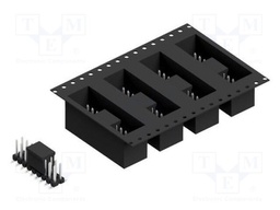 Connector: pin strips; pin header; male; PIN: 18; 2.54mm; SMT; 2x9