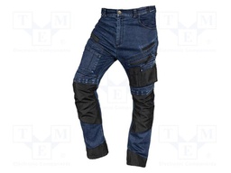 Dungarees; Size: M; navy blue; DENIM; 400g/m2