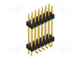 Connector: pin strips; pin header; male; PIN: 14; 2.54mm; SMT; 2x7