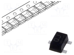 Transistor: N-MOSFET; unipolar; 50V; 200mA; Idm: 0.8A; 150mW