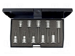 Kit: screwdriver bits; hex key; 3/8"; 10pcs.