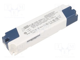 Power supply: switched-mode; LED; 25W; 30÷50VDC; 500mA; 180÷295VAC