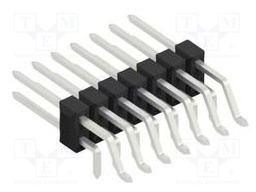 Connector: pin strips; pin header; male; PIN: 14; 2.54mm; SMT,THT