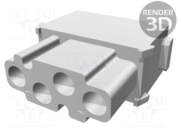 Connector: HDC; module; female; PIN: 4; 50V; 500cycles; UL94V-0
