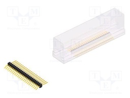 Connector: pin strips; pin header; male; PIN: 23; 1.27mm; SMT; 1x23