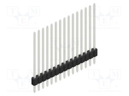 Connector: pin strips; pin header; male; PIN: 15; 1.27mm; THT; 1x15