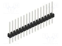 Connector: pin strips; pin header; male; PIN: 16; 2.54mm; THT; 1x16