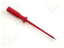 Test probe; 60V; red; Tip diameter: 1mm; Socket size: 2mm