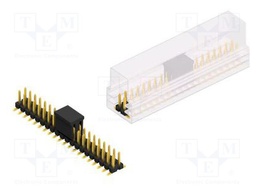 Connector: pin strips; pin header; male; PIN: 40; 2.54mm; SMT; 2x20
