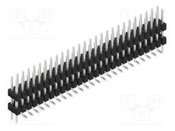 Connector: pin strips; pin header; male; PIN: 54; 2.54mm; SMT; 2x27