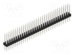 Connector: pin strips; pin header; male; PIN: 62; 2.54mm; THT; 2x31