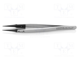 Tweezers; Blade tip shape: sharp; Tweezers len: 130mm; ESD