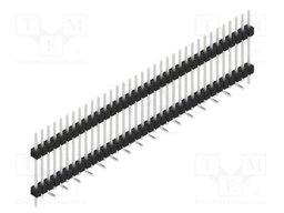 Connector: pin strips; pin header; male; PIN: 35; 2.54mm; SMT; 1x35