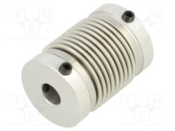 Coupling; Ø: 19mm; Ø1: 6mm; Ø2: 6mm; aluminium