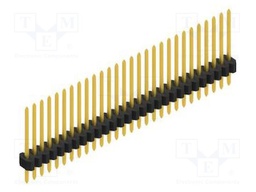 Connector: pin strips; pin header; male; PIN: 28; 1.27mm; THT; 1x28