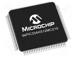 IC: dsPIC microcontroller; 512kB; 64kBRAM; TQFP100; 3÷3.6VDC; reel