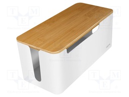 Cable box; white; W: 140mm; L: 310mm; H: 130mm