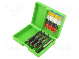 Tools set: screwdriver bits; Torx®; Kit: adapter; 1/4"; 31pcs.