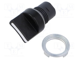 Switch: rotary; 22mm; Stabl.pos: 3; black; none; IP65; prominent