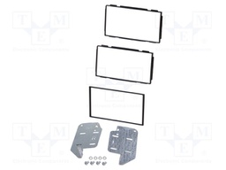Radio frame; Nissan; 2 DIN; black