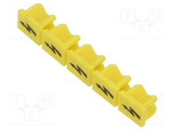 Yellow; push-in; 6.2mm; OSH: lid; terminal block