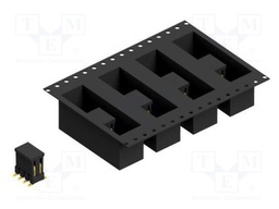 Connector: pin strips; pin header; male; PIN: 8; 2.54mm; SMT; 2x4