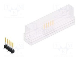 Connector: pin strips; pin header; male; PIN: 5; 2.54mm; SMT; 1x5