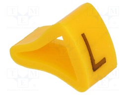 Markers for cables and wires; Label symbol: L; 3÷6.5mm; H: 9mm