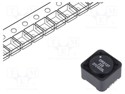 Inductor: wire; SMD; 22uH; Ioper: 4A; 39.1mΩ; ±20%; Isat: 7.57A