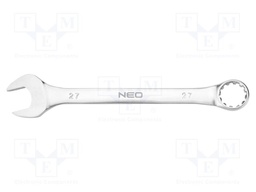 Wrench; combination spanner; 27mm; Chrom-vanadium steel; L: 310mm