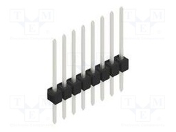 Connector: pin strips; pin header; male; PIN: 8; 2.54mm; THT; 1x8