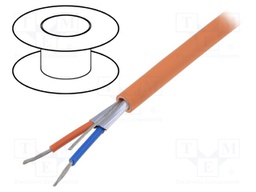 Wire; PROFIBUS; 1x2x18AWG; stranded; Cu; Al-PET foil; FRNC; orange