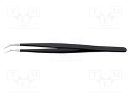 Tweezers; Blade tip shape: sharp, bent; Tweezers len: 155mm; ESD